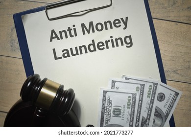 Anti Money Laundering Wording. Law Concept