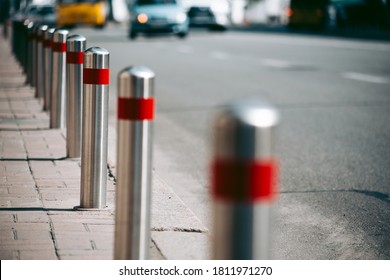 Anti Parking Bollard In The City