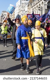 Anti Racism Protest On The Streets Of London. London - 19th March 2022