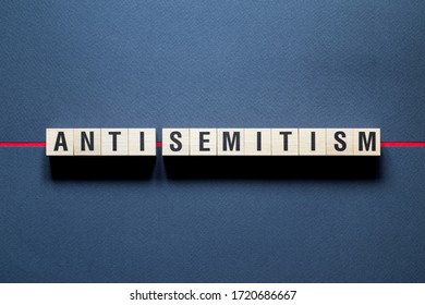 Anti - Semitism Word Concept On Cubes