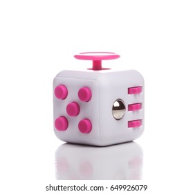 Anti stress and relaxation fidgets, cube for exhausted people