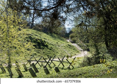 Anti Tank Barrier Vintage Wooden Antitank Stock Photo 657379306 ...