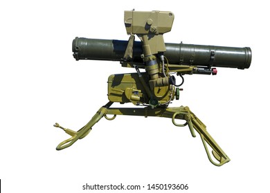 Anti Tank Rocket Launcher Isolated On White.