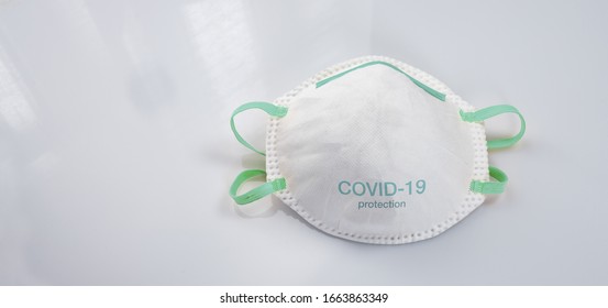 Anti virus protection mask ffp2 standart to prevent corona COVID-19 and Sars-CoV-2 infection - Shutterstock ID 1663863349
