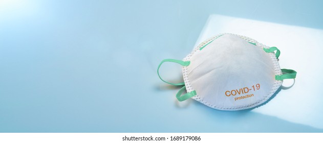 Anti virus protection mask ffp2 standart to prevent corona COVID-19 and SARS infection - Shutterstock ID 1689179086