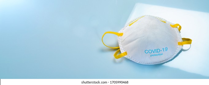 Anti virus protection mask ffp2 standart to prevent corona COVID-19 and SARS infection - Shutterstock ID 1705990468