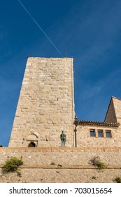 Antibes, France - August 24th, 2017: The Musee Picasso Is In The Seaside Chateau Grimaldi In The Old Town Of Antibes, France