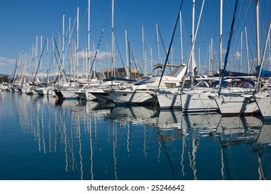 Antibes harbor, Cote d'Azur, France