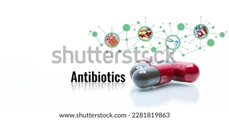 Antibiotic drugs. Prescription drugs. Antibiotic capsule pills. Antibiotic drug selection. Antibiotic drug research and development. Pharmaceutical industry. Quality control in drug production. GMP.