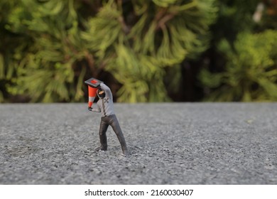 Antifa Protester In Face Mask Throwing, Riot Concept.