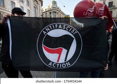 Anti-Fascist & No to Tommy Robinson demonstration in London- 09/ 12/ 2018