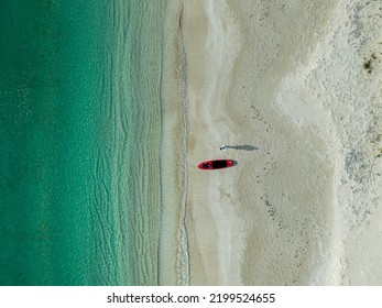 Antigua Pigeon Point Beach Drone Shot 