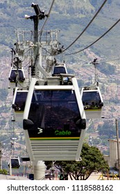 Medellín, Antioquia / Colombia - August 6, 2005. MetroCable Transport System. 