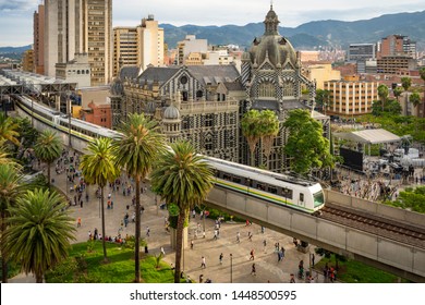 Medellín, Antioquia / Colombia. June 20, 2019. The Medellín Metro Is A Massive Rapid Transit System That Serves The City.