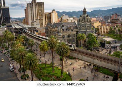 Medellín, Antioquia / Colombia. June 20, 2019. The Medellín Metro Is A Massive Rapid Transit System That Serves The City.