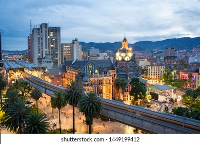 Medellín, Antioquia / Colombia. June 20, 2019. The Medellín Metro Is A Massive Rapid Transit System That Serves The City.