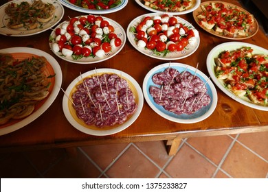 Antipasti prepared during a cooking class in Squalzino, Puglia, Italy