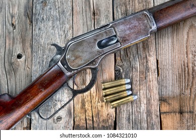 Antique 1876 Lever Action Cowboy Rifle.