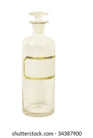 ANTIQUE APOTHECARY GLASS BOTTLE
