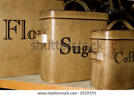 Antique Baking Canisters