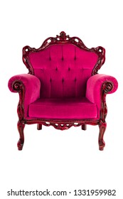 Antique baroque old armchair isolated on white background - image - Shutterstock ID 1331959982