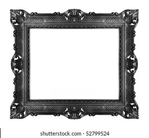 Antique Black Frame Isolated