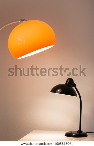 Antique Black Table Lamp 20s Bauhaus Stock Photo Edit Now 1505815091