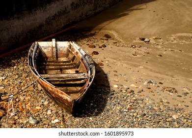                             Antique boat in beach of Chiloe    - Shutterstock ID 1601895973