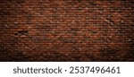 antique brick wall background, ancient red brick masonry surface