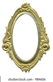 Antique Cameo Frame. Some Grunge And Wear Intact. Work Path. Just Drop In Your Image.