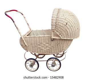 cane dolls pram for sale