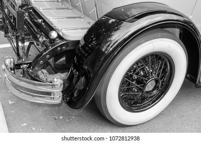 Antique Car Wheel - Shutterstock ID 1072812938