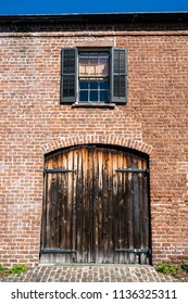 Antique Carriage House Doors In Savannah Georgia