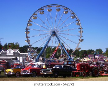 Antique Cars At Country Fair