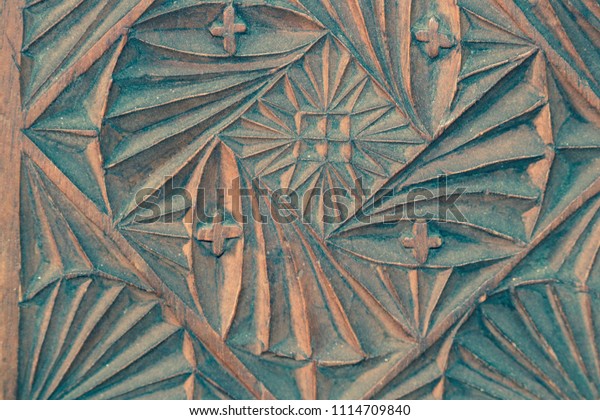 Antique Cast Iron Metal Art Deco Stock Photo Edit Now 1114709840