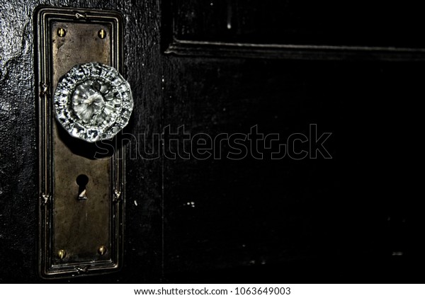 Antique Crystal Door Knob Bass Door Stock Photo Edit Now 1063649003