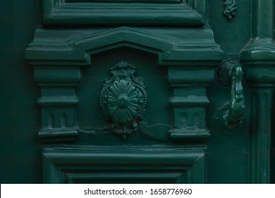 Antique door knobs and dandles. Old fashioned door handles and locks.  - Shutterstock ID 1658776960