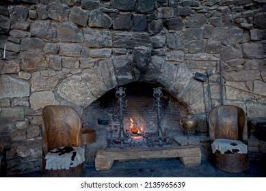 Antique Fireplace In Grand Canyon Village