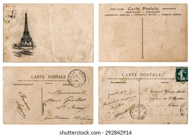 scrapbook french scenes PARIS VINTAGE paper pack distressed paper
