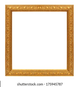 Antique Gold Frame On White Background Stock Photo 175945787 | Shutterstock