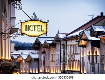 Antique Hotel Sign In Germany