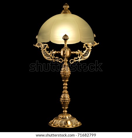 Antique lamp isolated