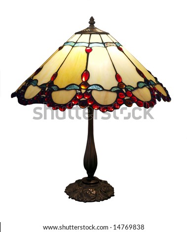 Antique Lamp isolated with clipping path