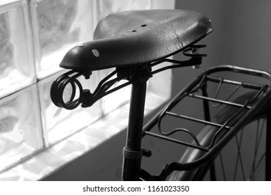 antique leather seat, b&w - Shutterstock ID 1161023350