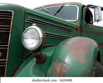 Antique Mack Truck Up Close