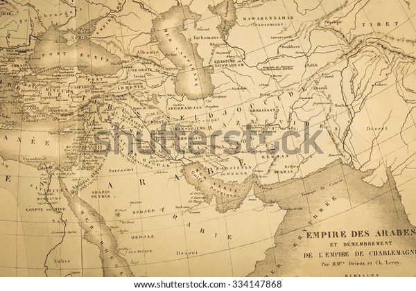 中東の世界の古い地図 の写真素材 今すぐ編集