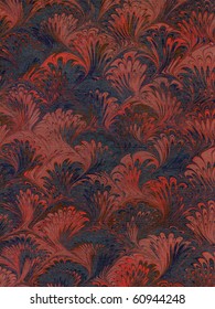 Antique Marbled Paper Background