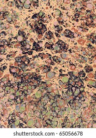 Antique Marbled Paper Background