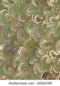 Antique Marbled Paper Background