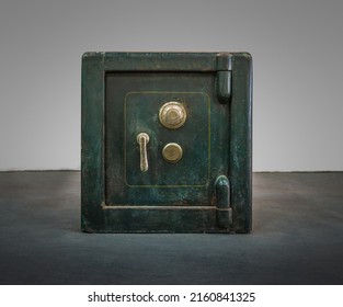 Antique Metal Fireproof Safe Box - Shutterstock ID 2160841325
